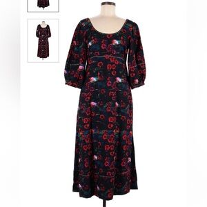 Rachel Comey x Target Black Floral Midi Dress Size 2